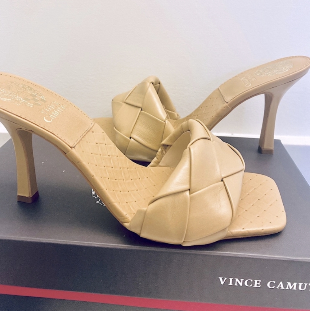 Vince Camuto Brelanie heeled braided sandal